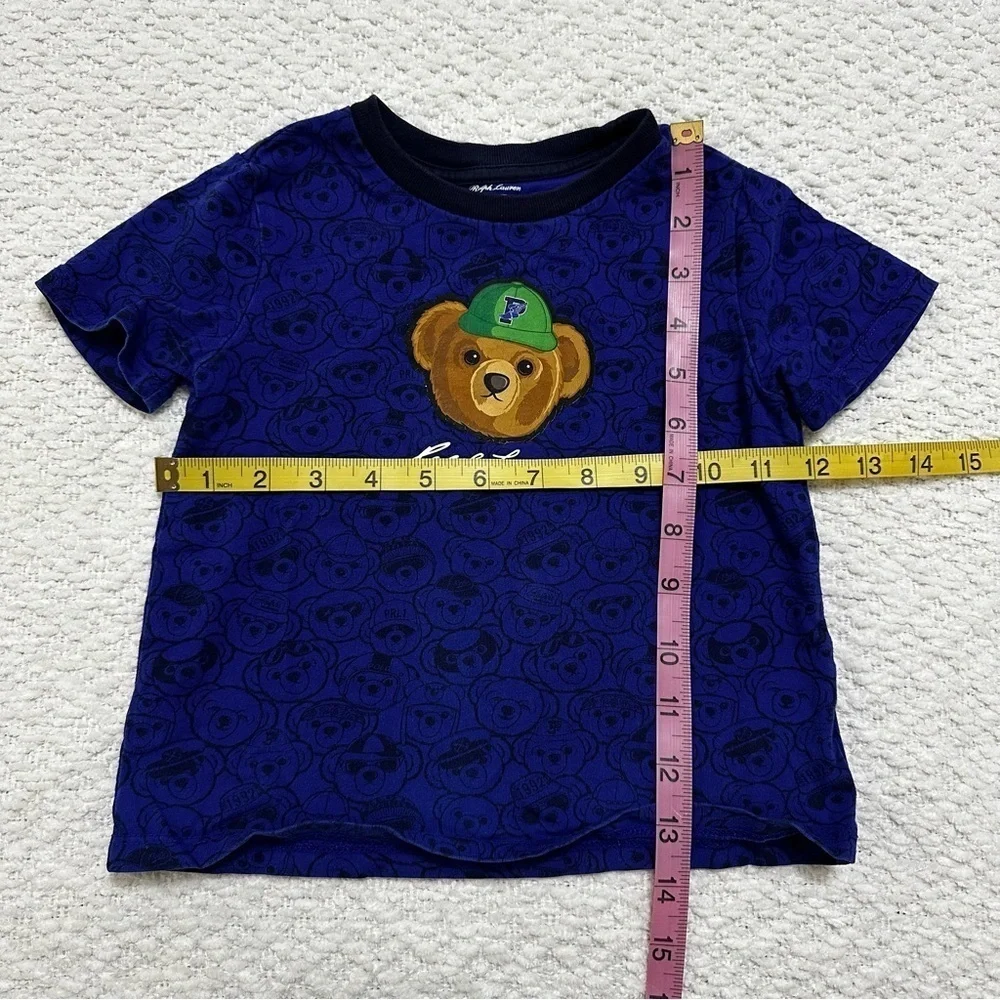 Polo Ralph Lauren Royal Blue Polo Bear Graphic T-Shirt Size 24M